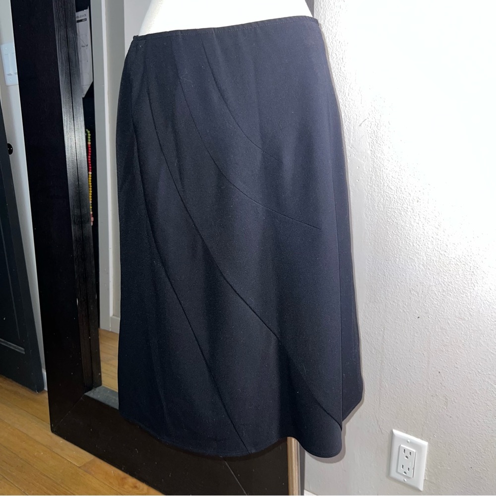 Oscar de la Renta Black A-Line Skirt Women’s Size 8 Fully Lined